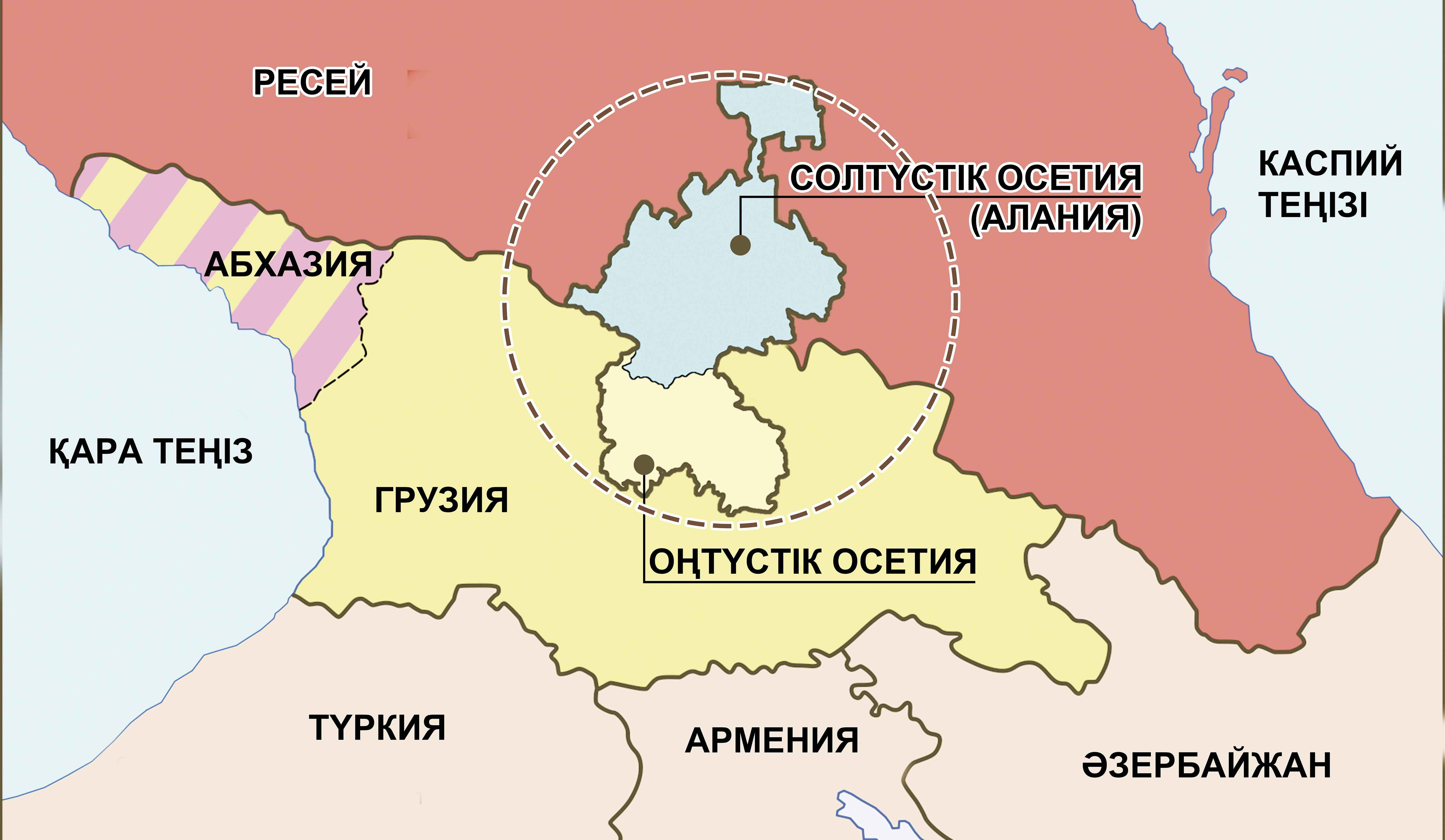С кем граничит осетия. Южная Осетия политическая карта. Южная Осетия и Северная Осетия на карте. Северная и Южная Осетия на карте. Грузия Абхазия Южная Осетия на карте России.