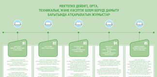 Білім беру саласын дамыту бағытында атқарылатын жұмыстар (инфографика)