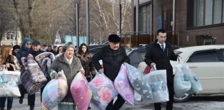 ҚазҰУ ұжымы Түркияға гуманитарлық көмек жіберді