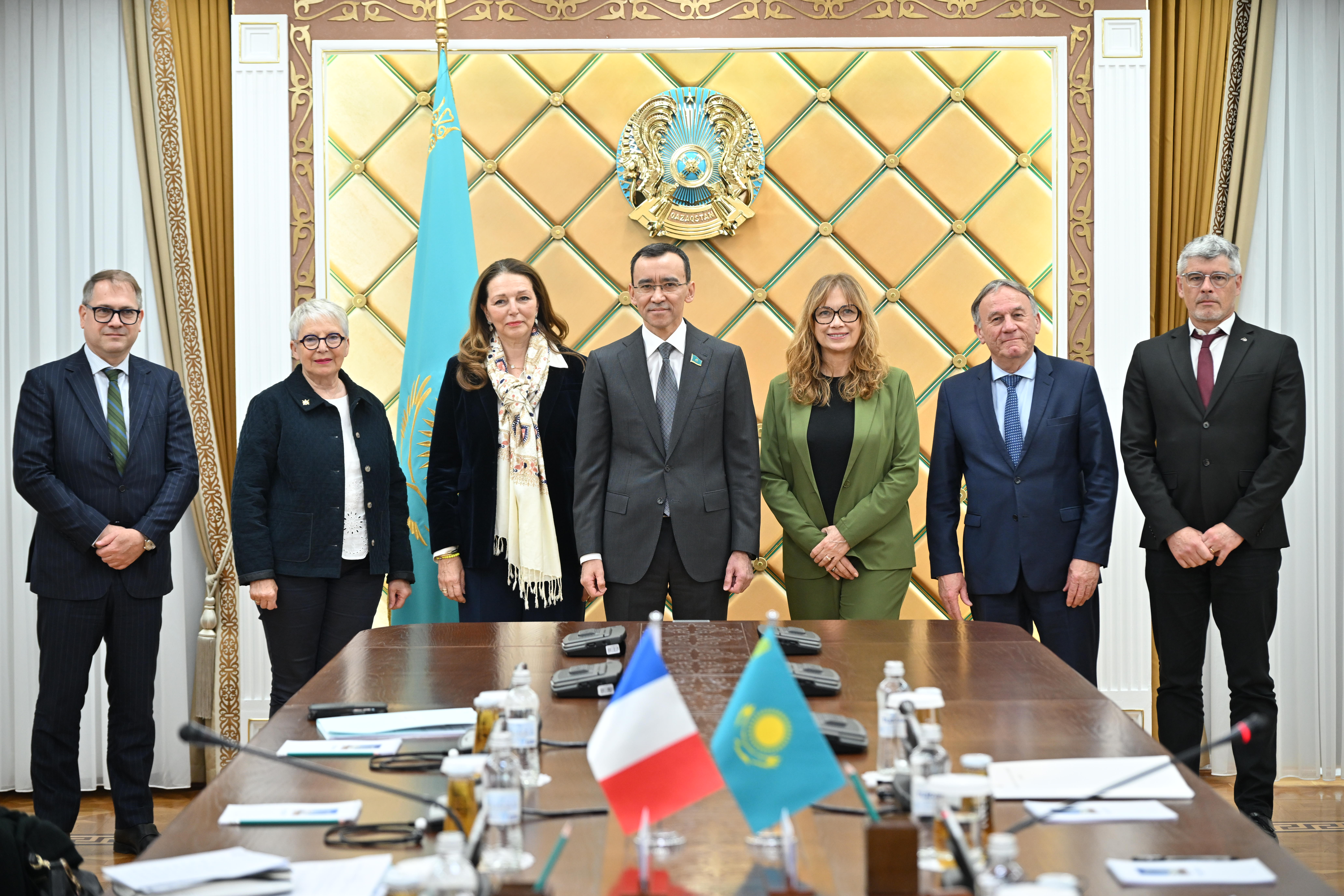 Сенат Төрағасы Франция Парламенті делегациясының басшысымен кездесті